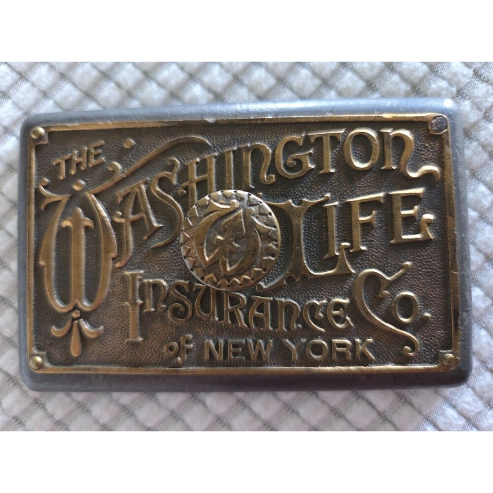 Old Money, Rustic - Washington Life Insurance New York Paperweight Approx 1 lb